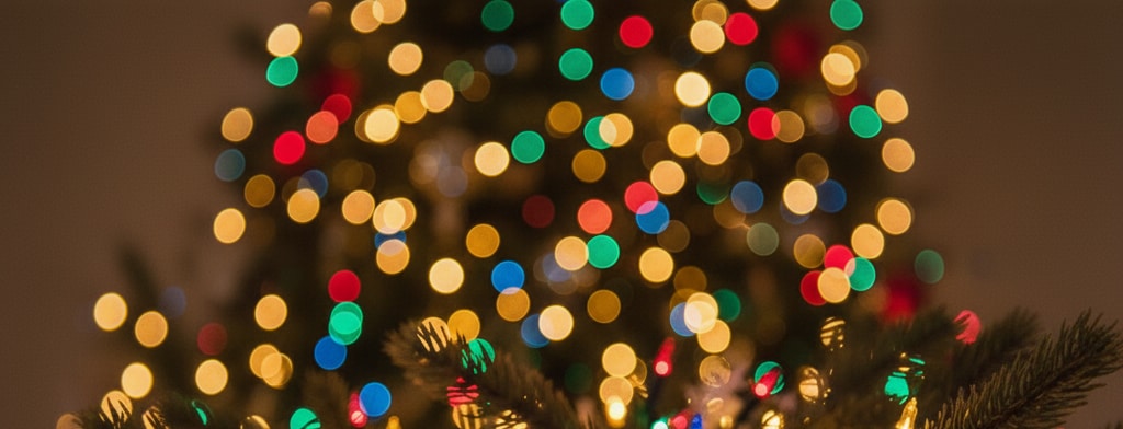 bokeh christmas lights New Orleans